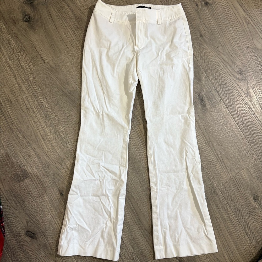 Womyn Made In New York,  USA White‎ Dress Pants Bootcut Sz 2 Classic Preppy